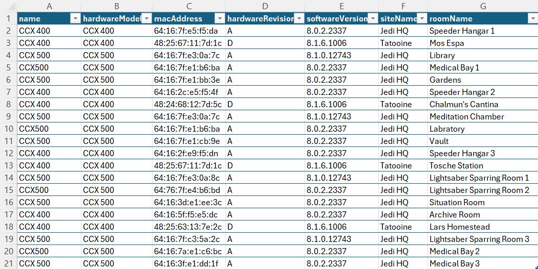 prettier table with filtering 